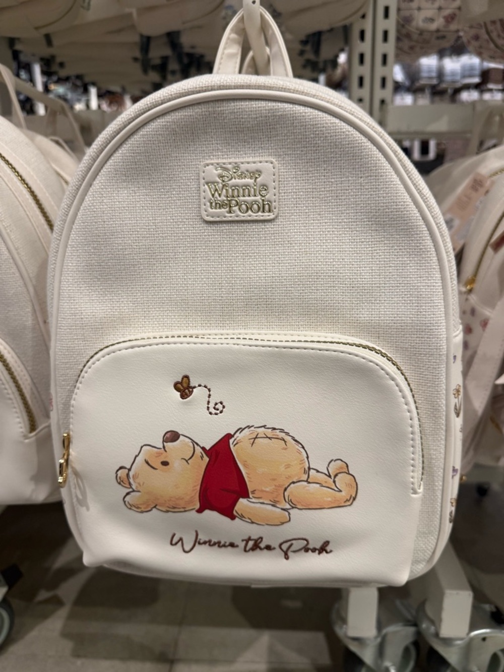 Disney Winnie the Pooh Cream Backpack
100th Anniversary Collection